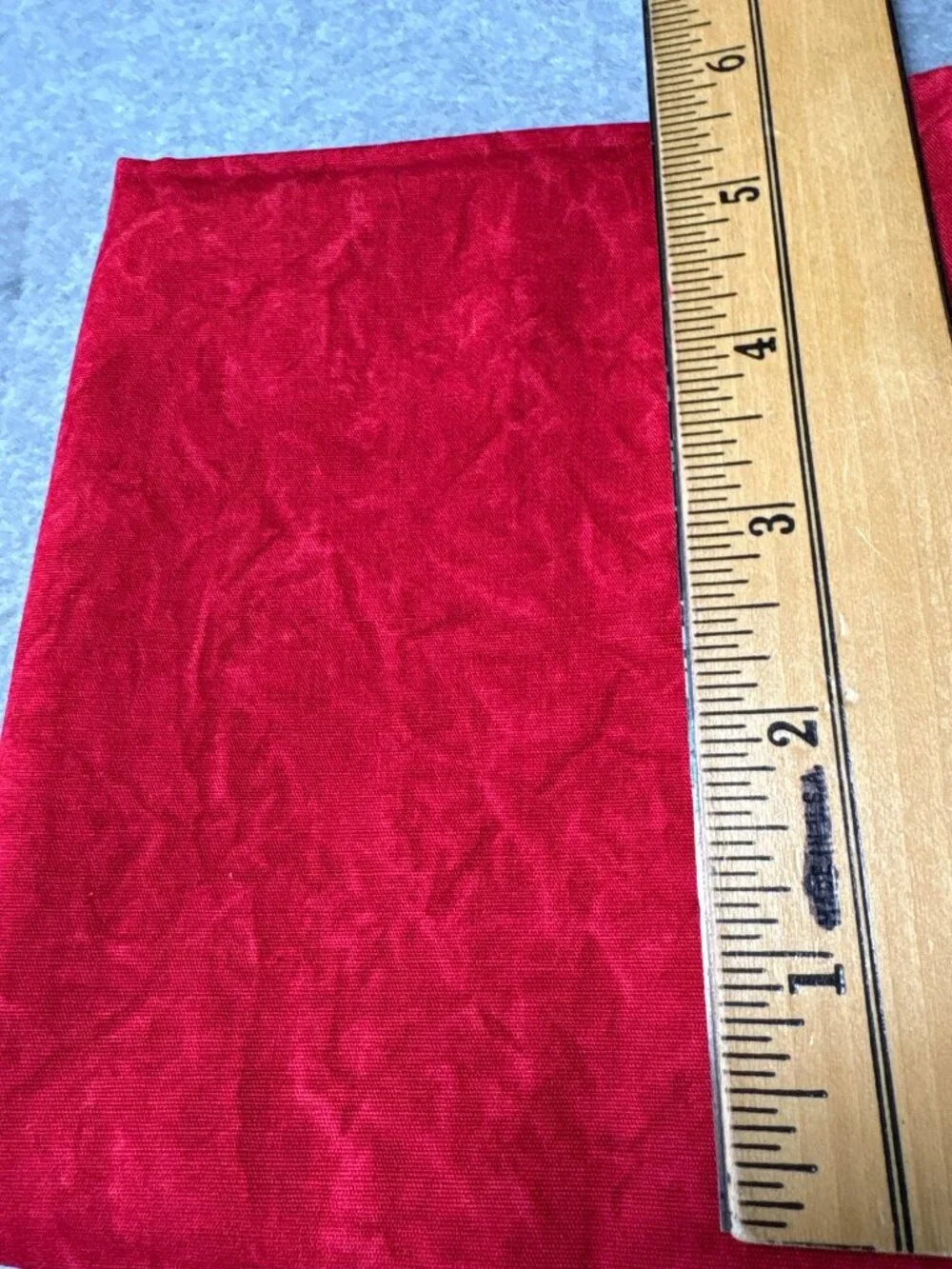 Red Crinkle Cotton Fabric 11